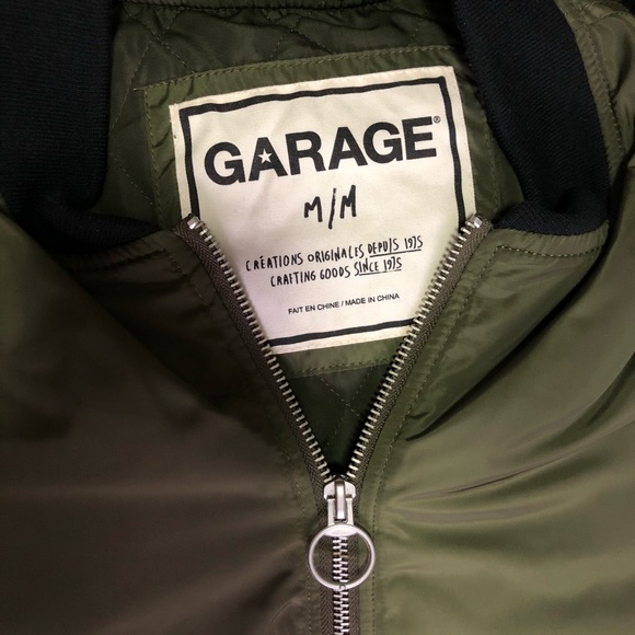 GARAGE THE MUST-HAVE BOMBER JACKET (ARMY GREEN) - Picture 4 of 10
